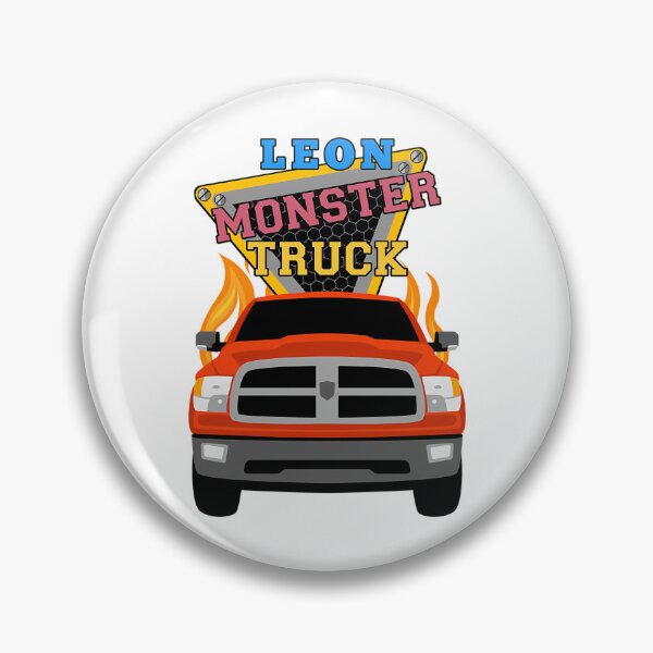 Item preview, Leon Name With Monster Truck designed and sold by ca-rlyneder.