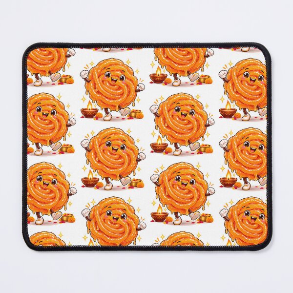 Item preview, Kawaii Jalebi Sticker, Cute Indian Sweet Diwali Die-Cut Vinyl Decal designed and sold by PriyankaSonara.