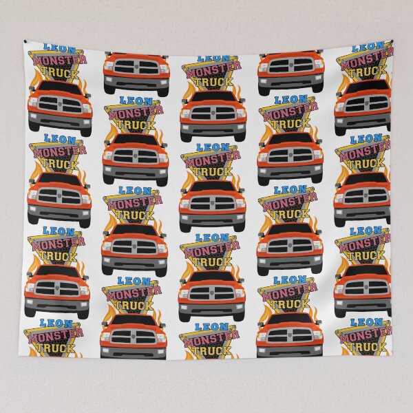 Item preview, Leon Name With Monster Truck designed and sold by ca-rlyneder.