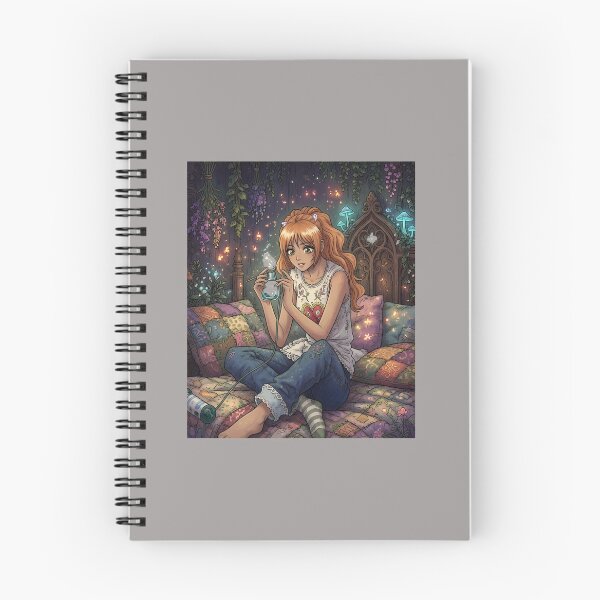 Item preview, Cozy Anime Girl Relaxing On Bed Scene-29 designed and sold by EnzoMarino.