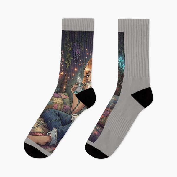 Item preview, Cozy Anime Girl Relaxing On Bed Scene-29 designed and sold by EnzoMarino.