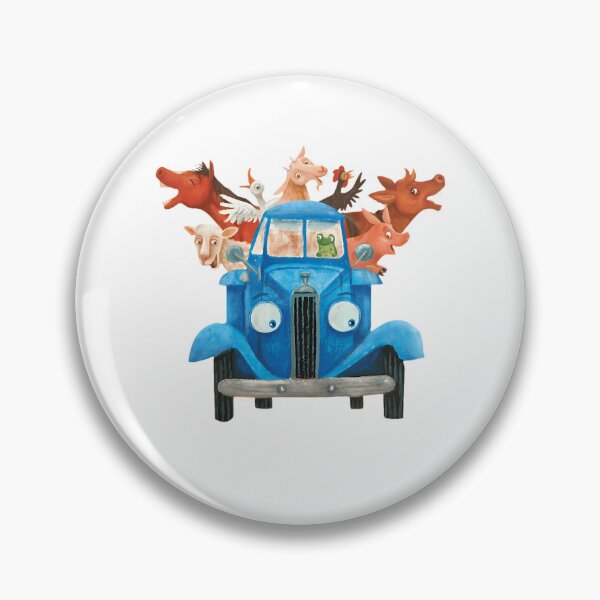 Item preview, Little Blue Truck With Farm Animals Classic Illustration designed and sold by ca-rlyneder.