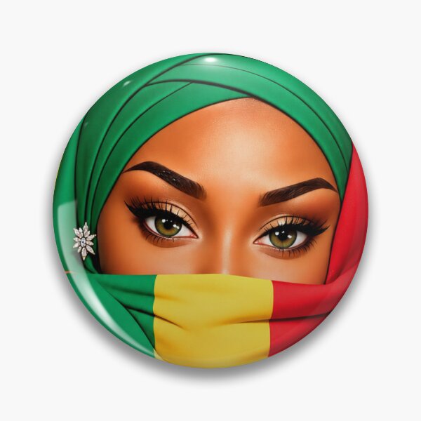 Item preview, African Woman in Pan-African Flag Hijab | Afro Heritage Pride Graphic Tee designed and sold by GarnerSupplyCo.