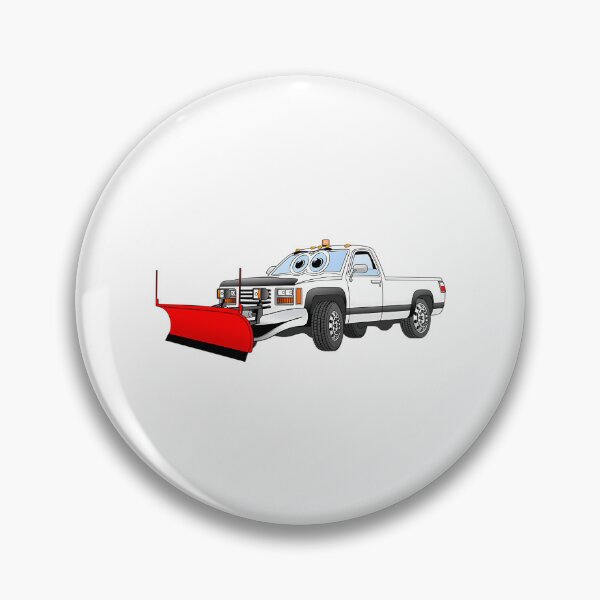 Item preview, White R Pick Up Truck Snow Plow Cartoon designed and sold by ca-rlyneder.