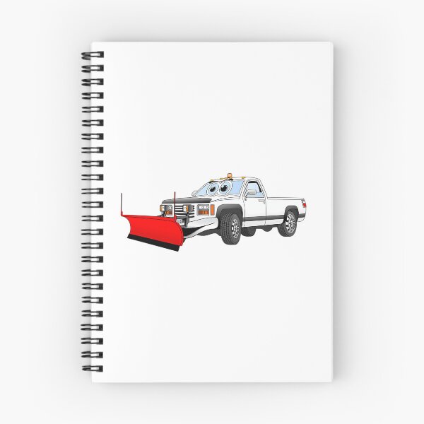 Item preview, White R Pick Up Truck Snow Plow Cartoon designed and sold by ca-rlyneder.