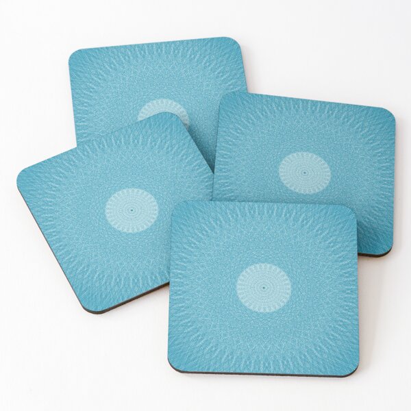 Item preview, Turquoise Blue Mandala with Radiant White Lace designed and sold by tryandplay.