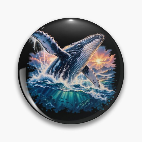 Item preview, Ocean Whale Sunset Waves designed and sold by RkskArt.