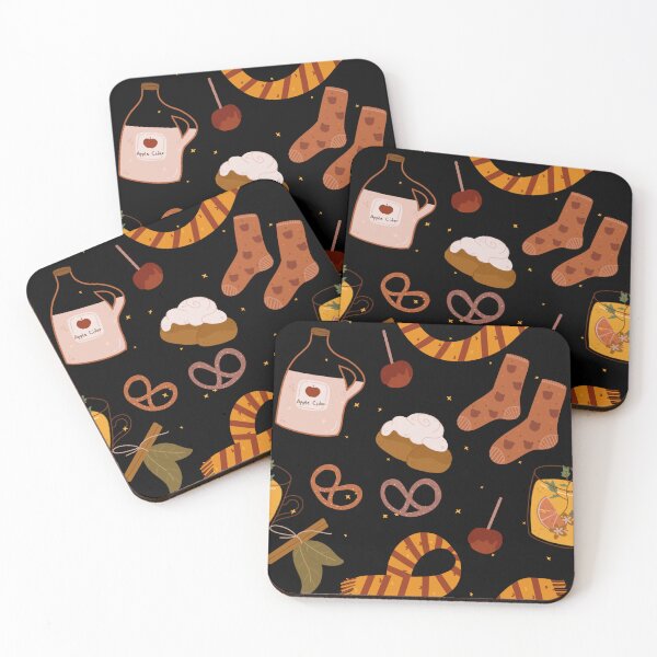 Item preview, Cozy Hygge Autumn Apple Cider Cinnamon Roll Pattern designed and sold by FestivityFinds.