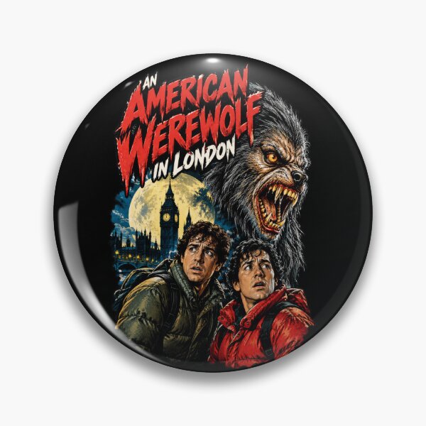 Item preview, An American Werewolf in London Vintage Horror Poster | 1980s Werewolf Movie Art designed and sold by DopeyRobot.
