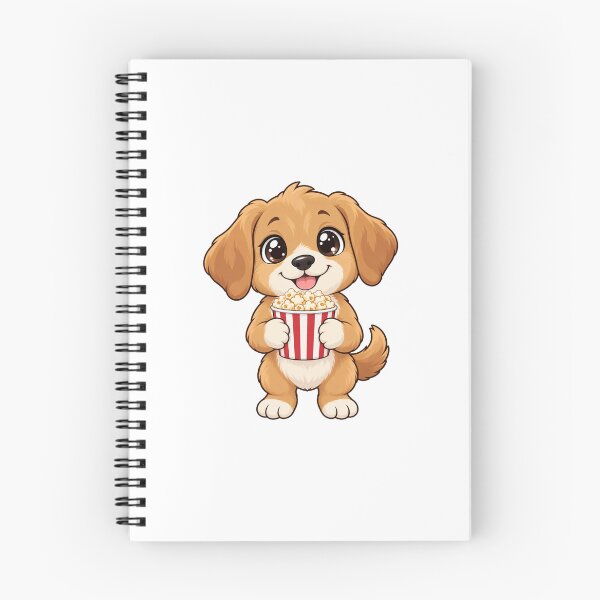 Artikelvorschau, Niedlicher Kawaii-Hund mit Popcorn entworfen und verkauft von Eternalski.