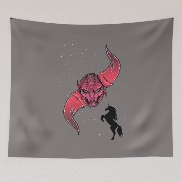 Item preview, Cosmic Horned Beast & Rearing Unicorn-79 designed and sold by EmilijaMarkovic.