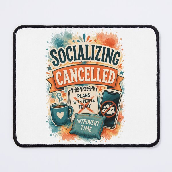 Item preview, Introvert Time Socializing Cancelled designed and sold by MarselArt.
