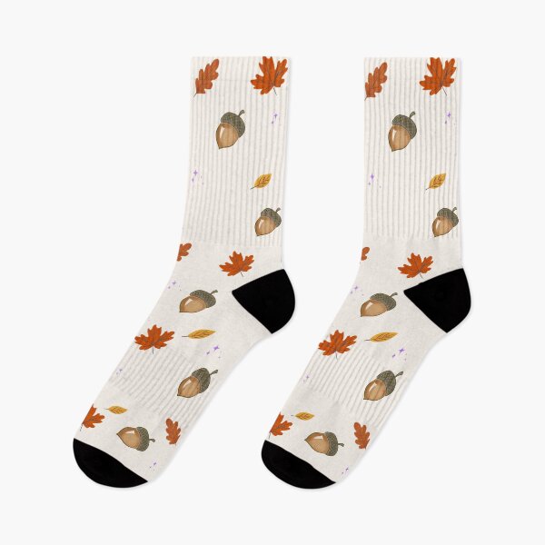Item preview, Cozy autumnal botanical design inspired by the forest designed and sold by Sock Garden.