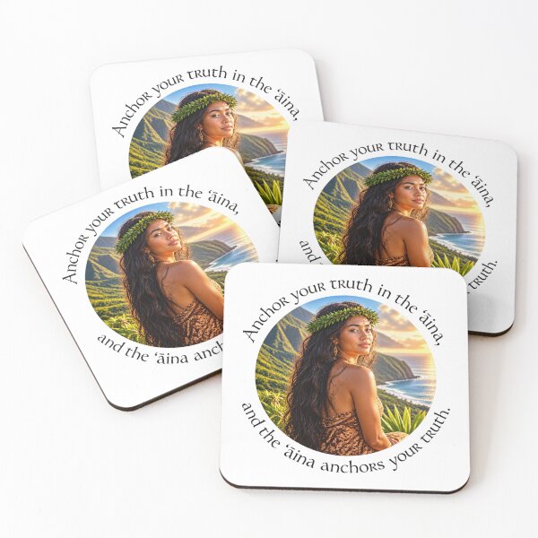 Item preview,  Hawaii Conservation Proverb - Anchor your truth in the ʻāina | Pacific Art designed and sold by ShakaLife.org.