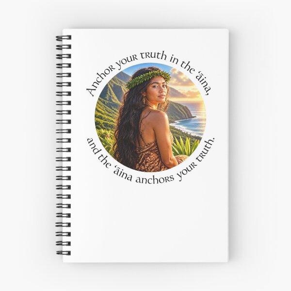 Item preview,  Hawaii Conservation Proverb - Anchor your truth in the ʻāina | Pacific Art designed and sold by ShakaLife.org.