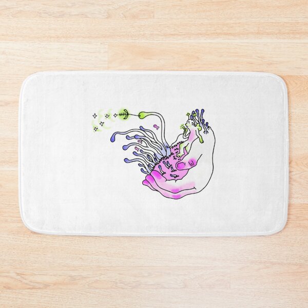 Item preview, Green Sketch Burst Abstract Pink Fluid Monster Art designed and sold by nerdherdpodcast.