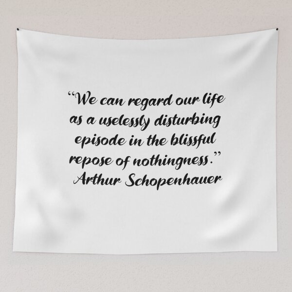 Item preview, The Blissful Repose of Nothingness - Schopenhauer Quote designed and sold by 4ever-Undaunted.