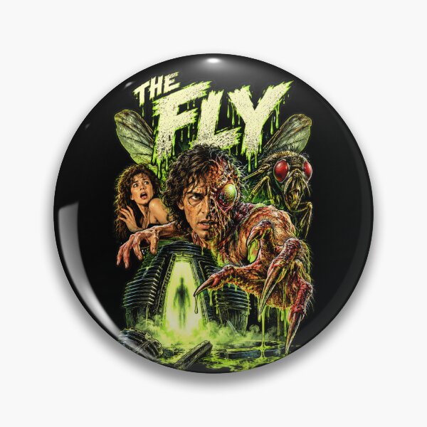 Item preview, The Fly Vintage Horror Poster | 1980s Sci-Fi Body Horror | Retro Mutation Movie Art designed and sold by DopeyRobot.