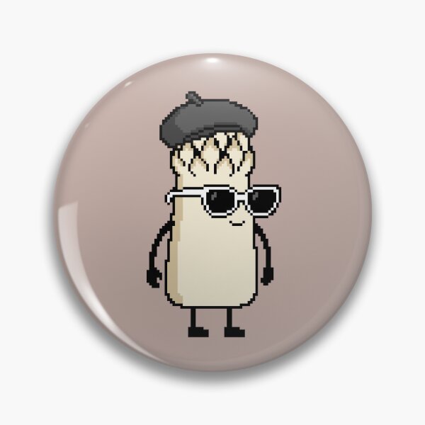 Item preview, Asparagus white Pixel with a Beret (BK) designed and sold by White Rim Mates.