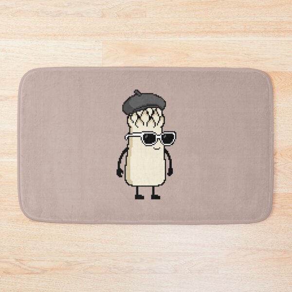 Item preview, Asparagus white Pixel with a Beret (BK) designed and sold by White Rim Mates.