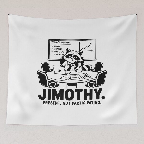 Item preview, Jimothy Raccoon funny meme designed and sold by ViolettaGlass.