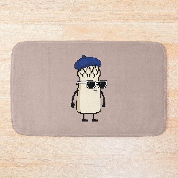 Item preview, Asparagus white Pixel with a Beret (BL) designed and sold by White Rim Mates.