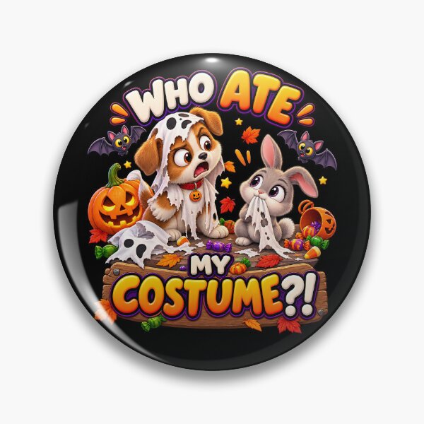 Item preview, Who Ate My Costume Funny Halloween Dog designed and sold by Yomere.