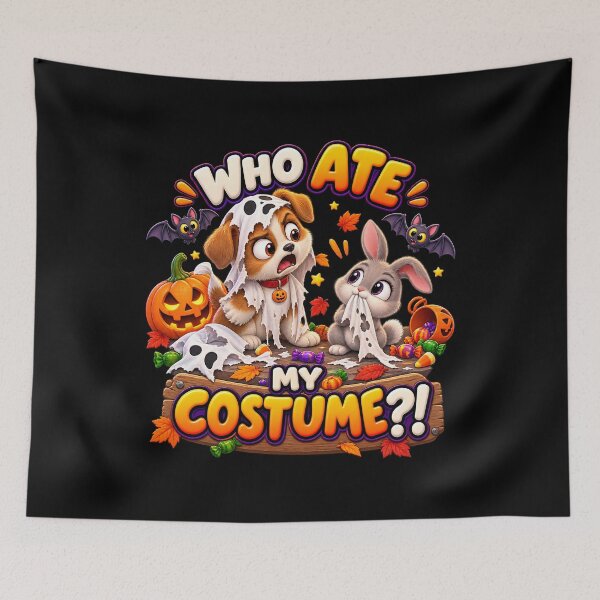 Item preview, Who Ate My Costume Funny Halloween Dog designed and sold by Yomere.