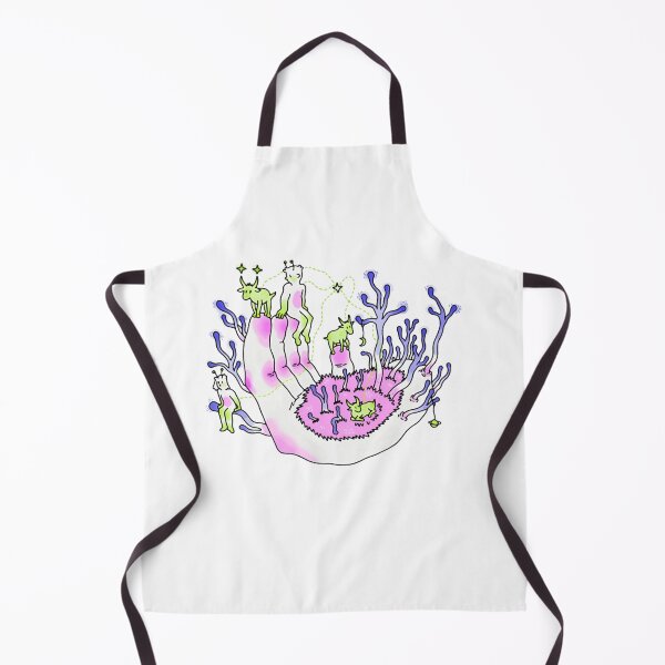 Item preview, Soft Doodle Garden Whimsical Pink Monster Flora Art designed and sold by nerdherdpodcast.