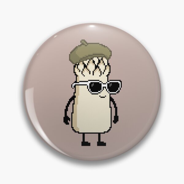 Item preview, Asparagus white Pixel with a Beret (KH) designed and sold by White Rim Mates.