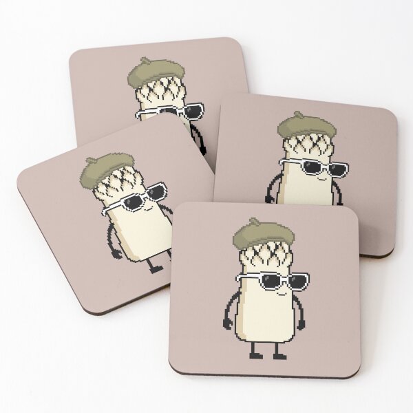 Item preview, Asparagus white Pixel with a Beret (KH) designed and sold by White Rim Mates.