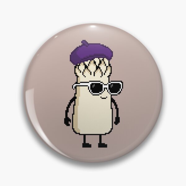 Item preview, Asparagus white Pixel with a Beret (PP) designed and sold by White Rim Mates.