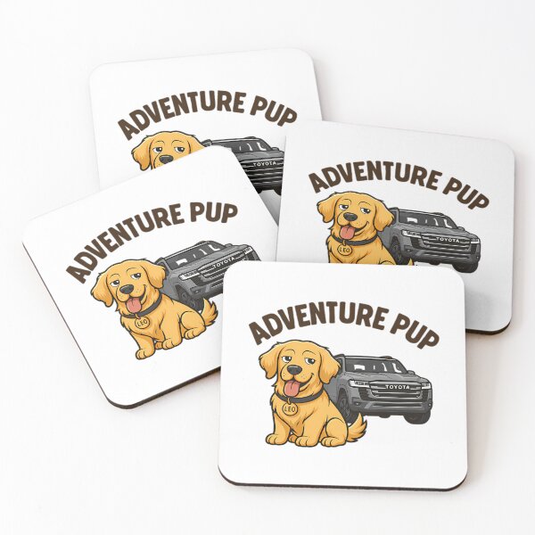 Item preview, Adventure Pup  Dog And Suv Art designed and sold by enrique-moyer.