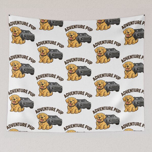 Item preview, Adventure Pup  Dog And Suv Art designed and sold by enrique-moyer.