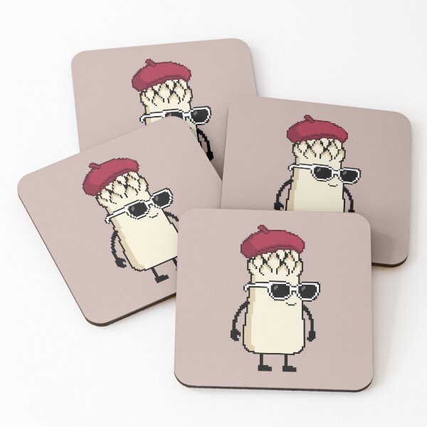 Item preview, Asparagus white Pixel with a Beret (RD) designed and sold by White Rim Mates.