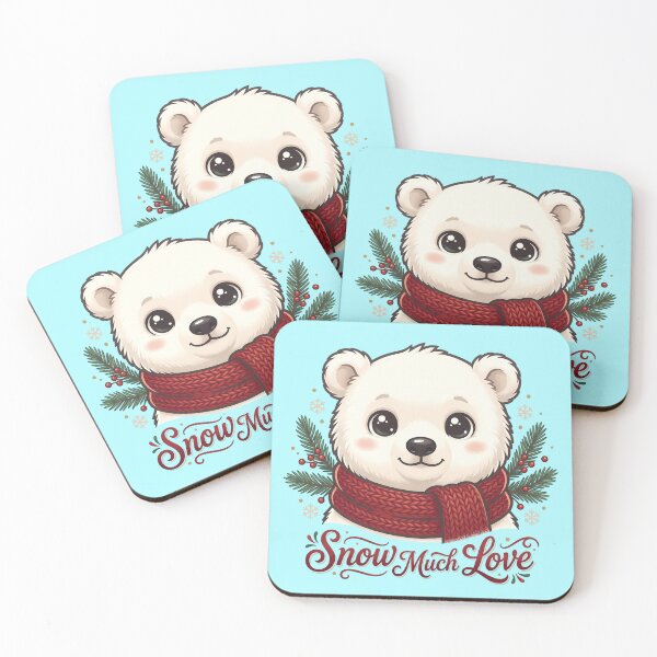 Item preview, Snow Much Love - Cute Polar Bear - Christmas designed and sold by GlimTig.