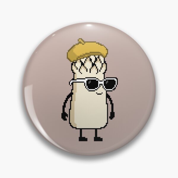 Item preview, Asparagus white Pixel with a Beret (YL) designed and sold by White Rim Mates.