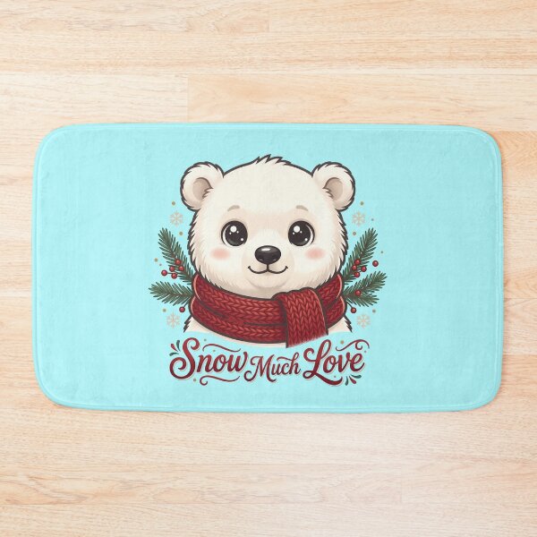Item preview, Snow Much Love - Cute Polar Bear - Christmas designed and sold by GlimTig.