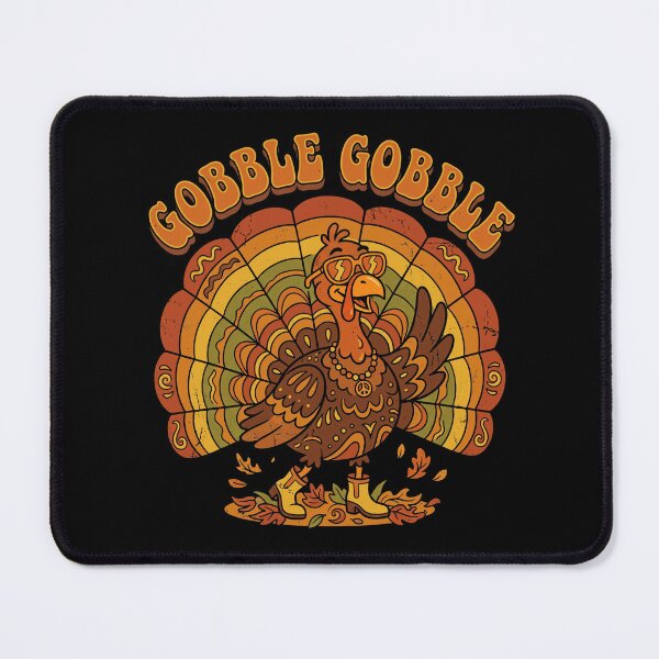 Item preview, Gobble Gobble Groovy Retro Turkey Funny Thanksgiving designed and sold by TeNovaStudio.