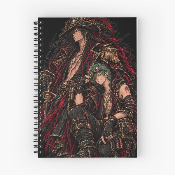 Item preview, Captain Kael and Spark Black Mark Pirate Crew Graphic designed and sold by Boomaroo.