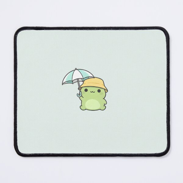 Item preview, Cute Kawaii Frog holding an umbrella designed and sold by pixellm.