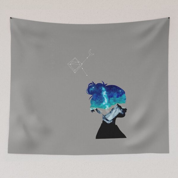Item preview, Cosmic Mountain Mind Silhouette Art-7 designed and sold by LucasMartinsd.
