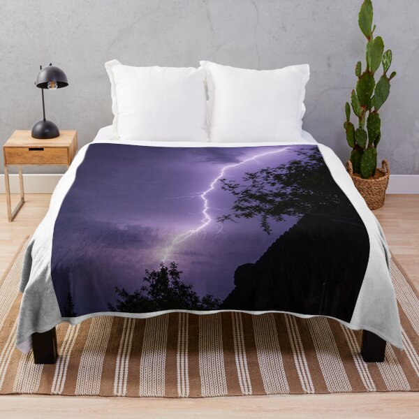 Item preview, Electric Sky, A Brilliant Bolt of Lightning Piercing the Night designed and sold by Astute-Artio-Photography.