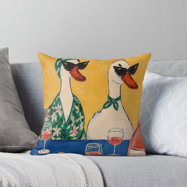 Item preview, Funny Ducks Drinking Wine – Quirky Duck Art designed and sold by artswag.
