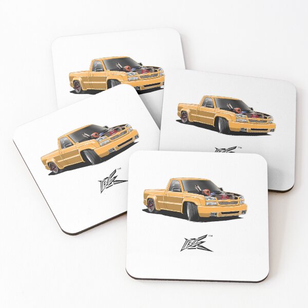 Item preview, American V8 Drift Truck Yellow designed and sold by enrique-moyer.