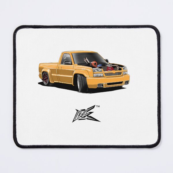 Item preview, American V8 Drift Truck Yellow designed and sold by enrique-moyer.