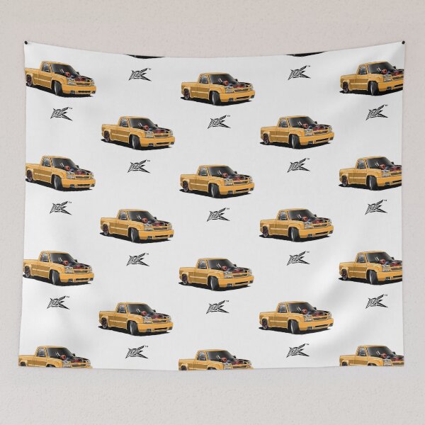 Item preview, American V8 Drift Truck Yellow designed and sold by enrique-moyer.