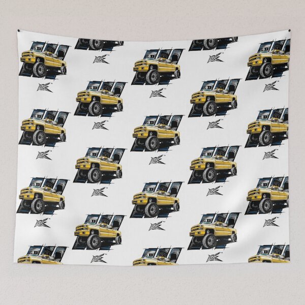 Item preview, American V8 Lifted Truck Yellow designed and sold by enrique-moyer.