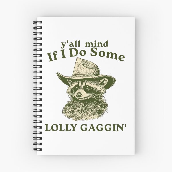 Item preview, Y'all Mind If I Do Some Lolly Gaggin' Cowboy Raccoon Vintage designed and sold by JossDesign15.