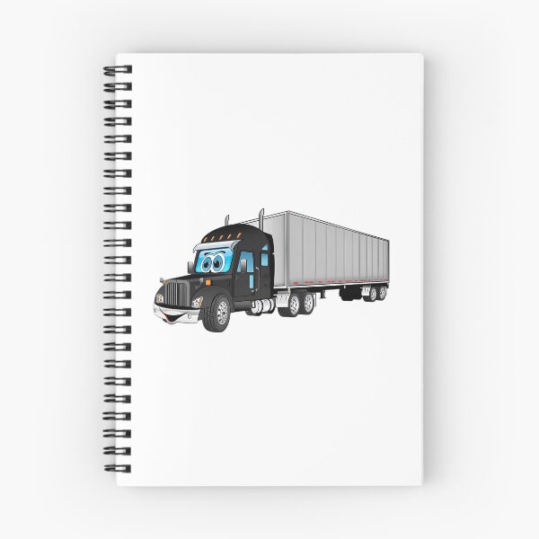 Item preview, Black Semi Truck With A Silver Box Trailer designed and sold by enrique-moyer.